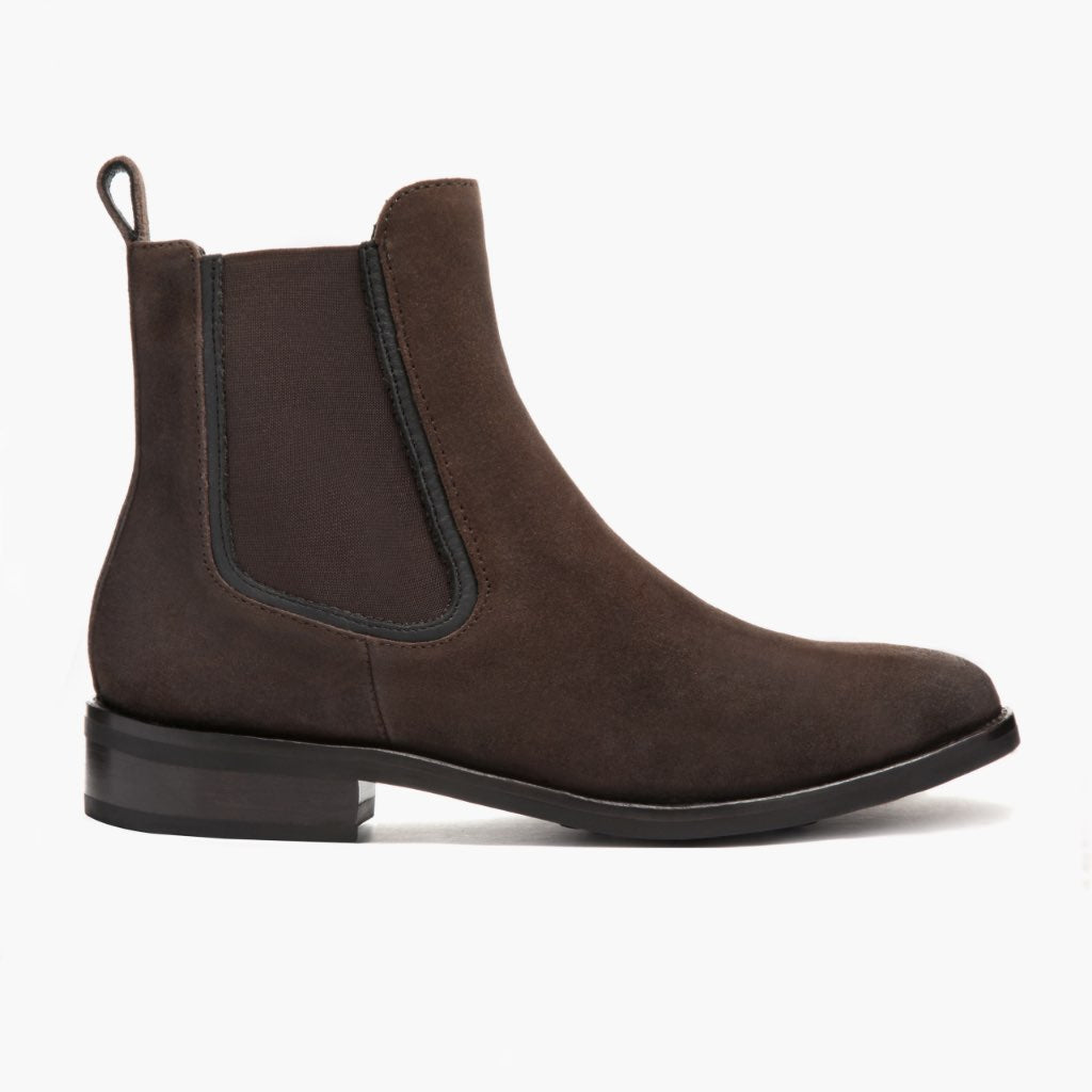 Thursday Boots Duchess Dark Brown Suede - Click Image to Close