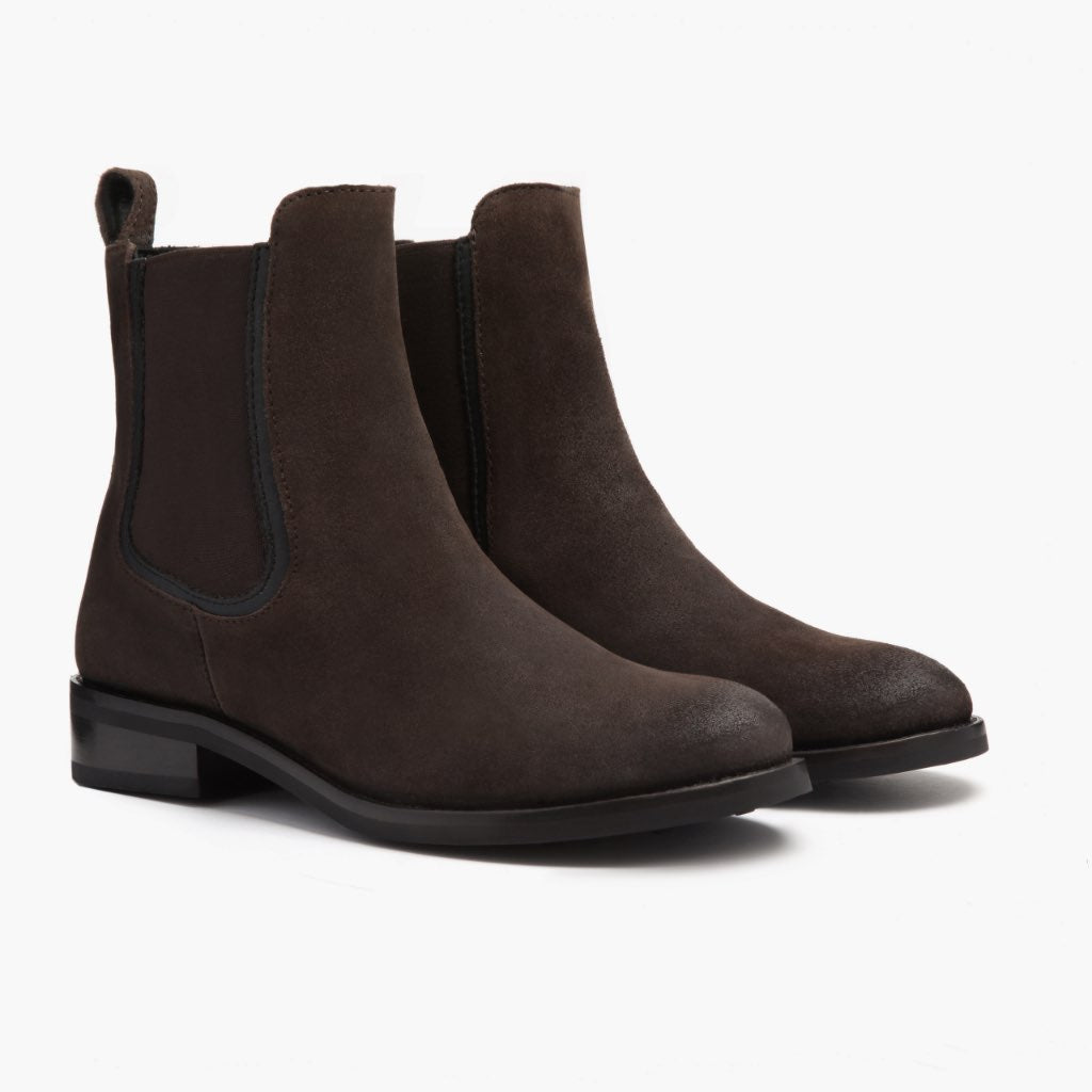 Thursday Boots Duchess Dark Brown Suede - Click Image to Close