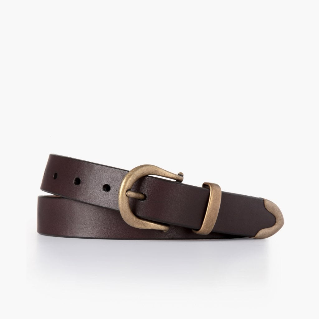 Thursday Women's Western Leather Belt Brown - Click Image to Close
