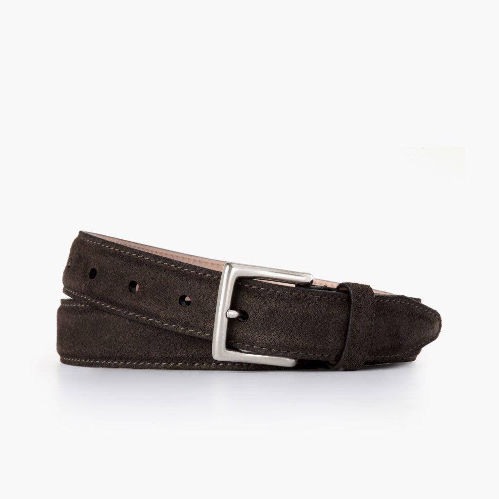 Thursday Women's Classic Leather Belt Dark Olive Suede