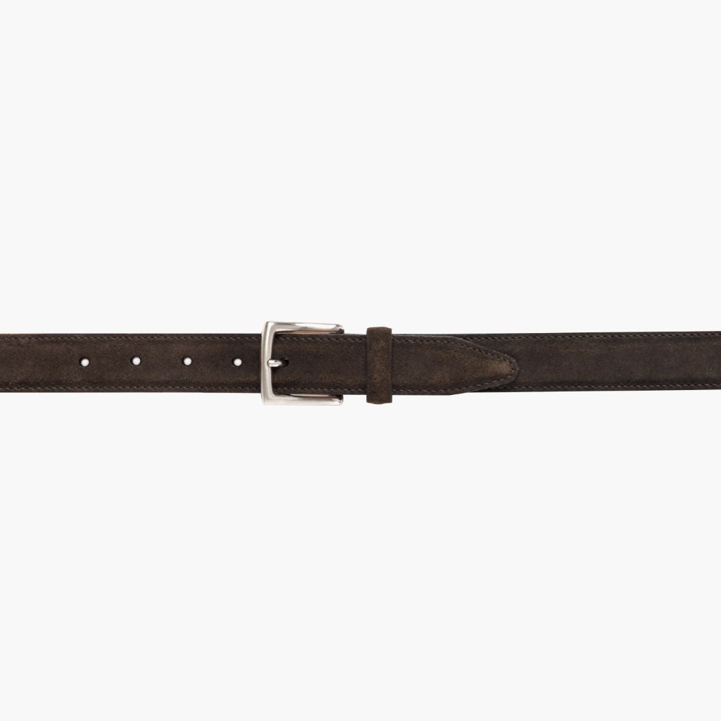 Thursday Women's Classic Leather Belt Dark Olive Suede - Click Image to Close
