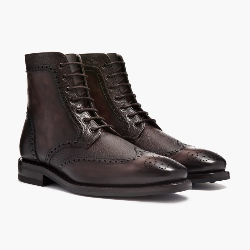 Thursday Boots Wingtip Dark Oak - Click Image to Close