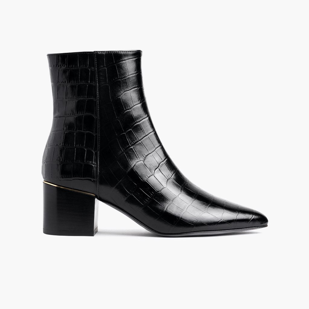 Thursday Boots Luna Black Croco - Click Image to Close