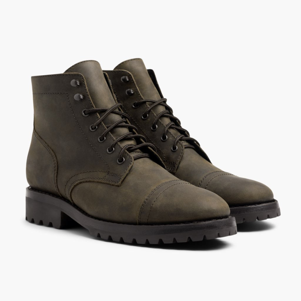 Thursday Boots Captain Dark Olive Matte - Click Image to Close