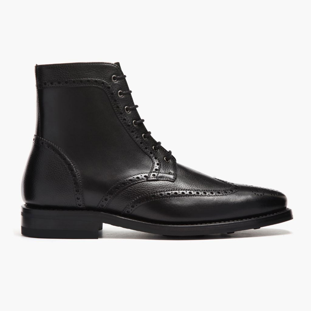 Thursday Boots Wingtip Black - Click Image to Close