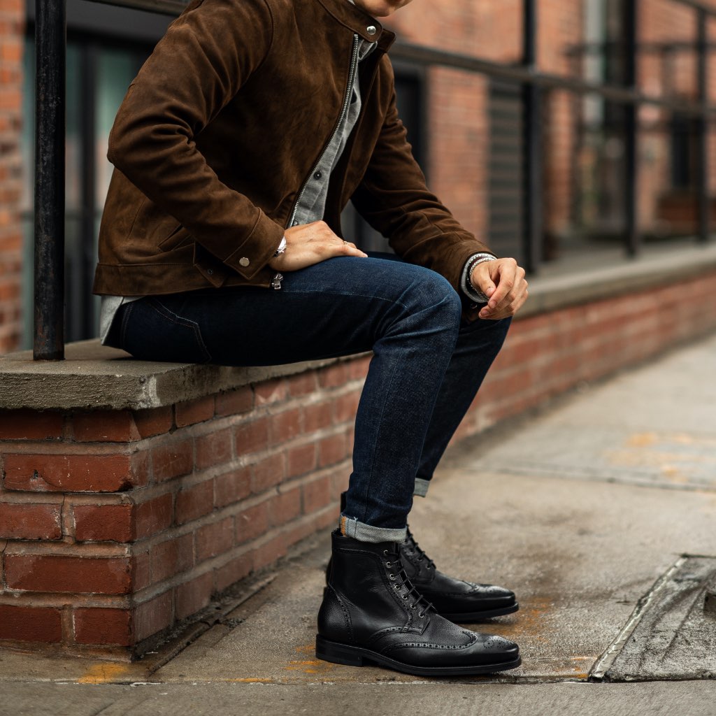 Thursday Boots Wingtip Black