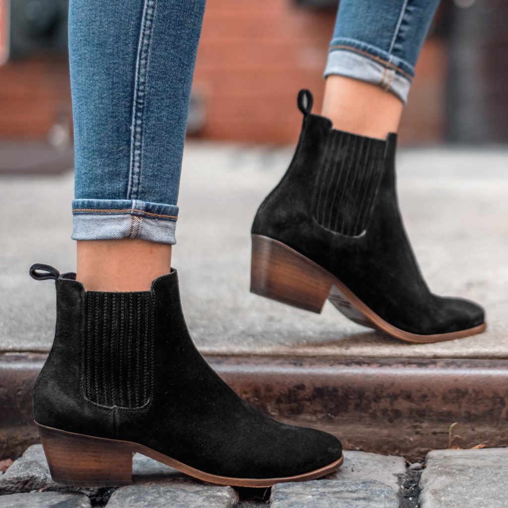 Thursday Boots Dreamer Bootie Black Suede