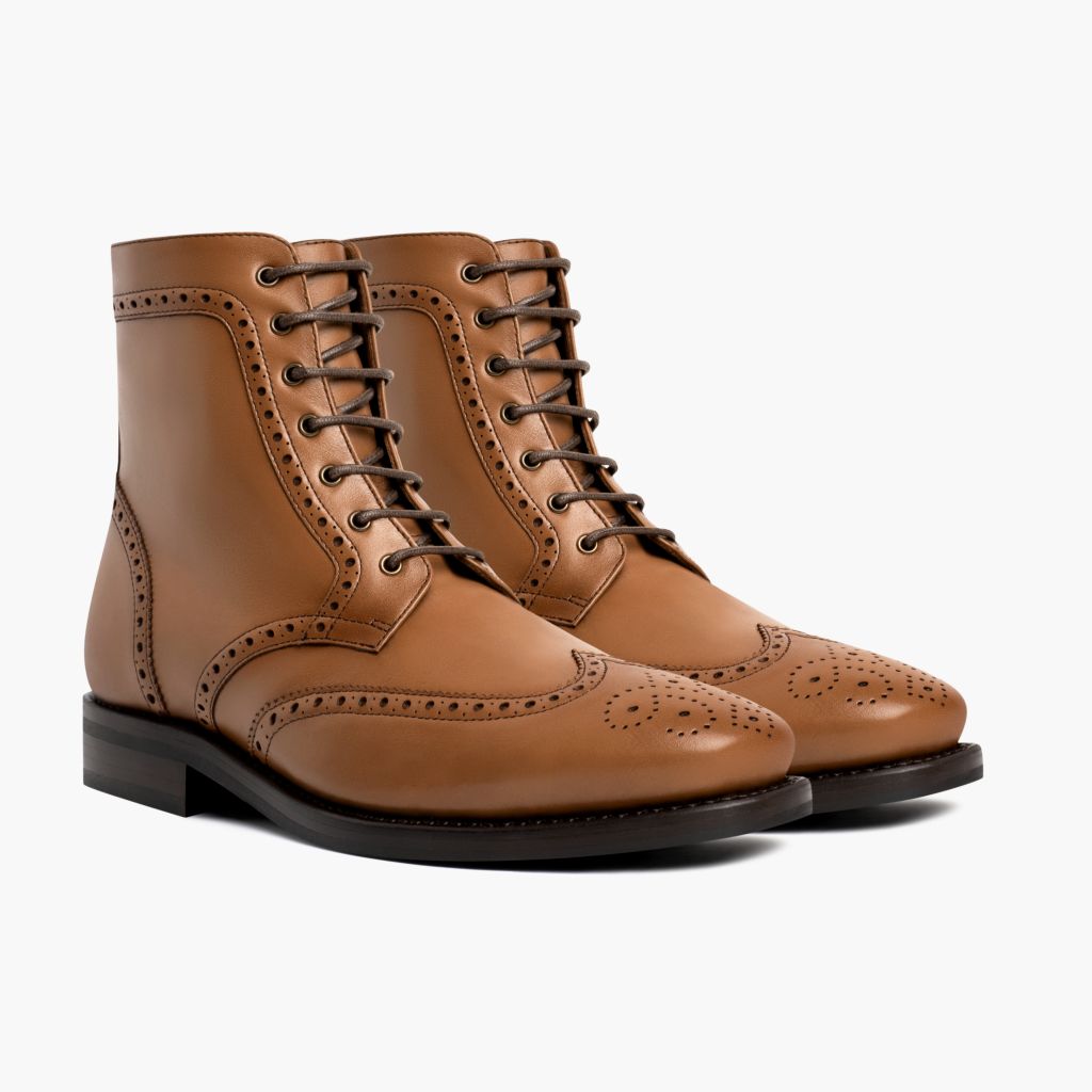 Thursday Boots Wingtip British Tan - Click Image to Close