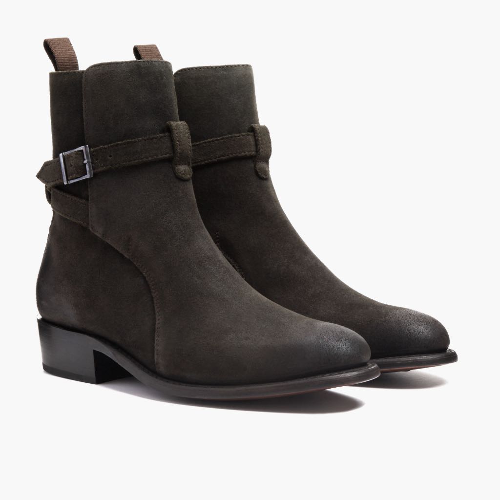 Thursday Boots Rogue Dark Olive Suede - Click Image to Close