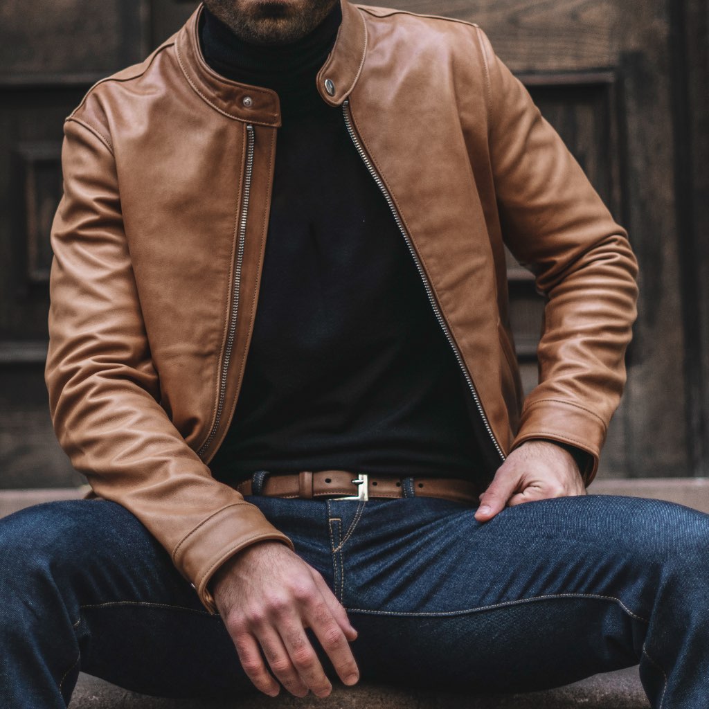 Thursday Racer Jacket Natural - Click Image to Close