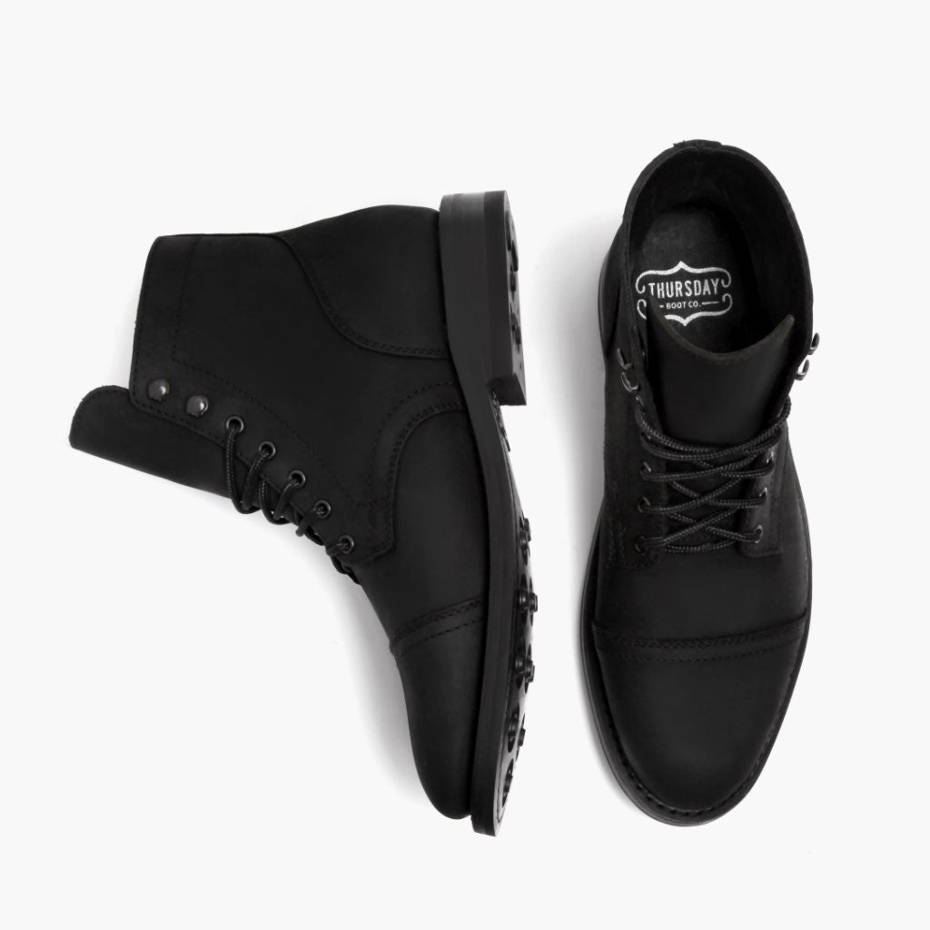 Thursday Boots Captain Black Matte - Click Image to Close