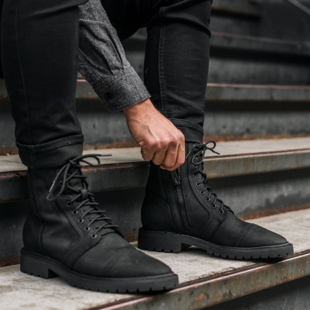 Thursday Boots Casa Moto Black Matte - Click Image to Close