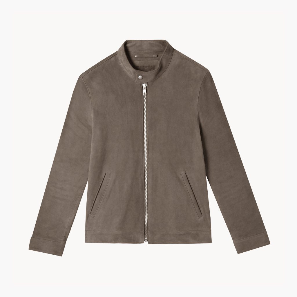 Thursday Racer Jacket Taupe - Click Image to Close