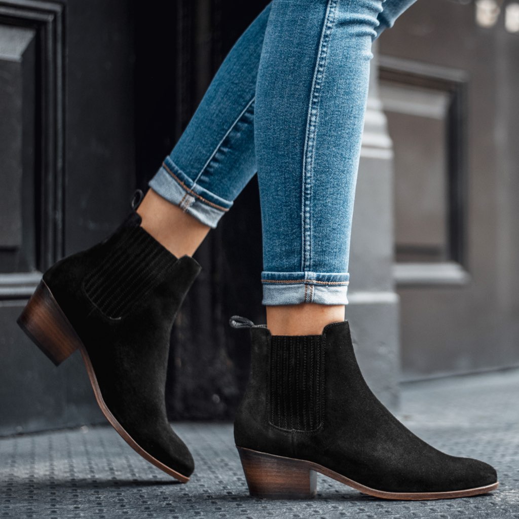 Thursday Boots Dreamer Bootie Black Suede - Click Image to Close