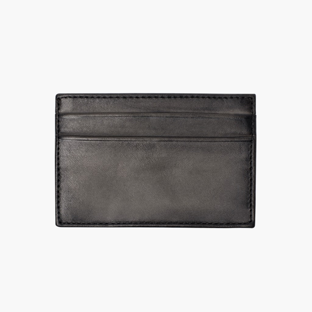 Thursday Leather Card Holder Distressed Grey - Click Image to Close