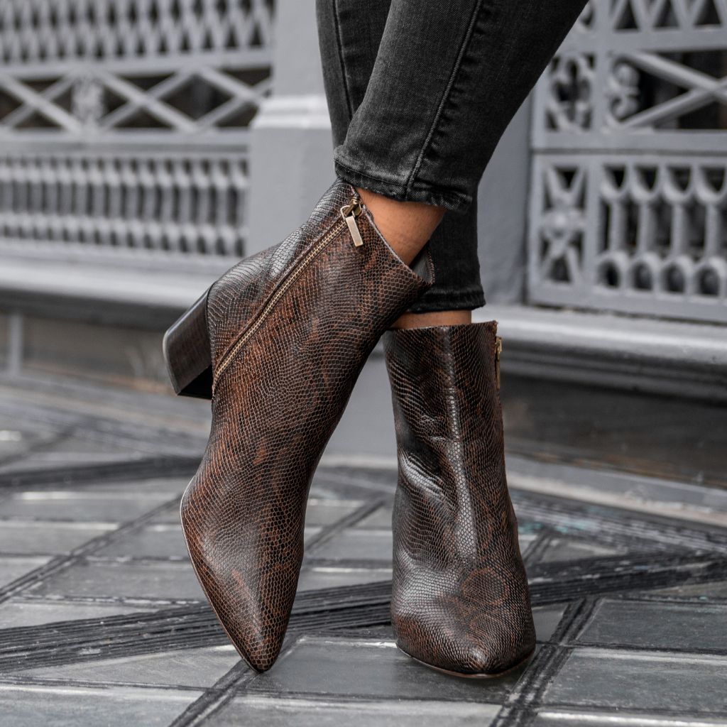 Thursday Boots Luna Chocolate Snake Print