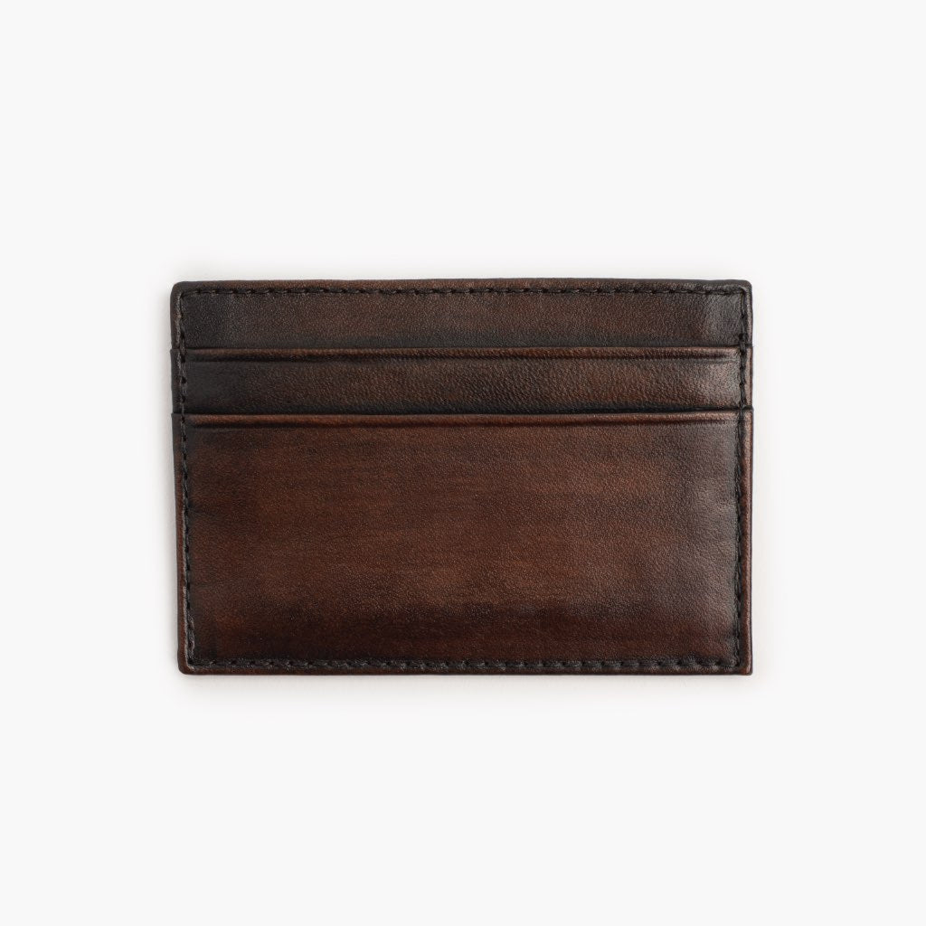 Thursday Leather Card Holder Black Coffee - Click Image to Close