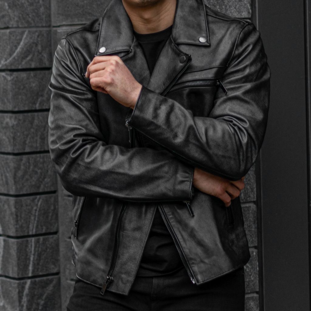 Thursday Motorcycle Jacket Distressed Black - Click Image to Close
