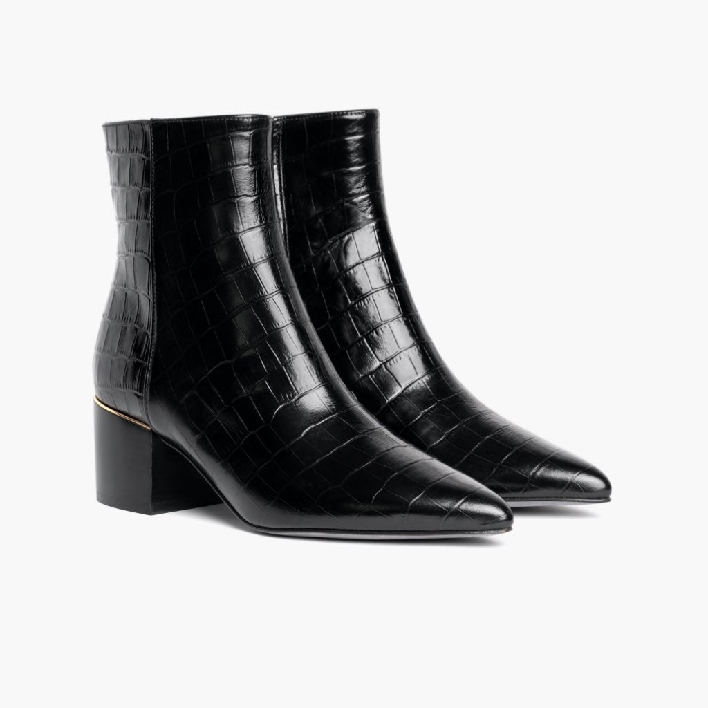 Thursday Boots Luna Black Croco - Click Image to Close