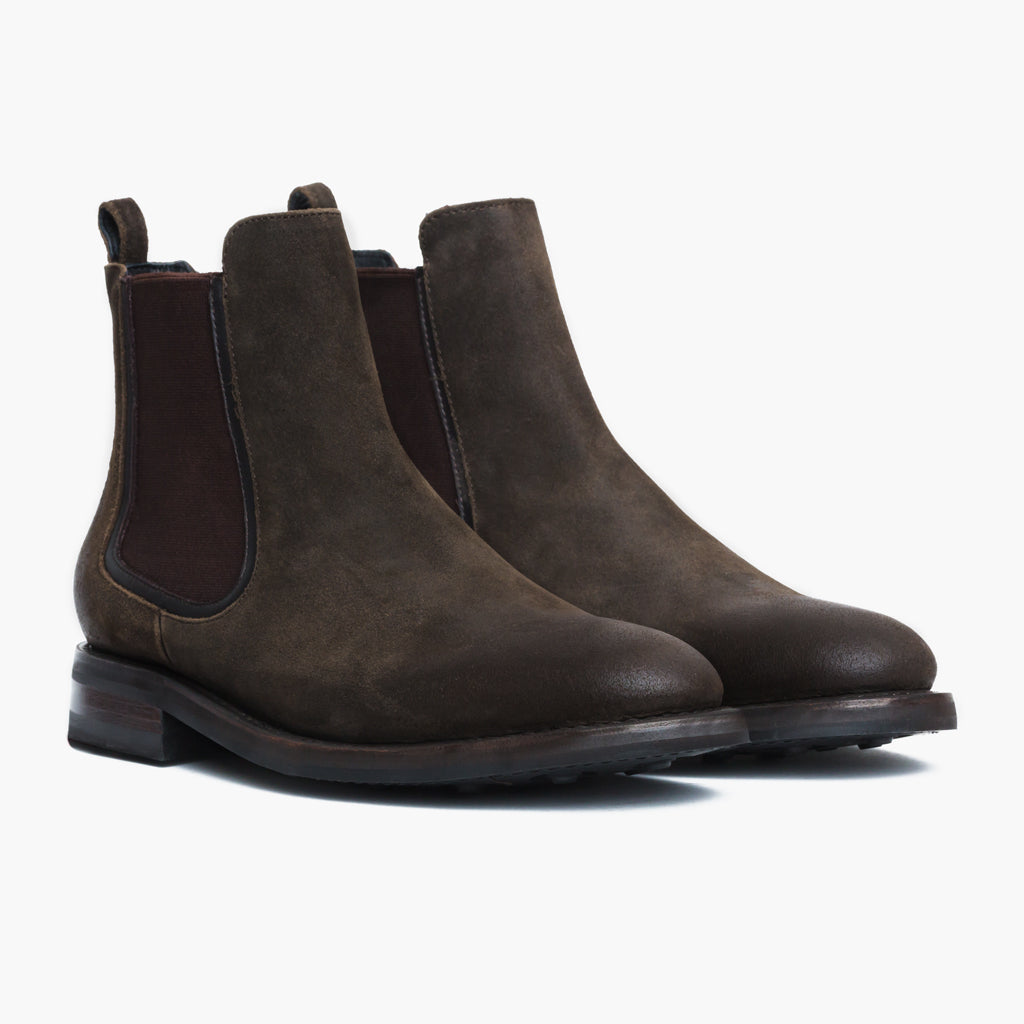 Thursday Boots Duke Dark Olive Suede - Click Image to Close