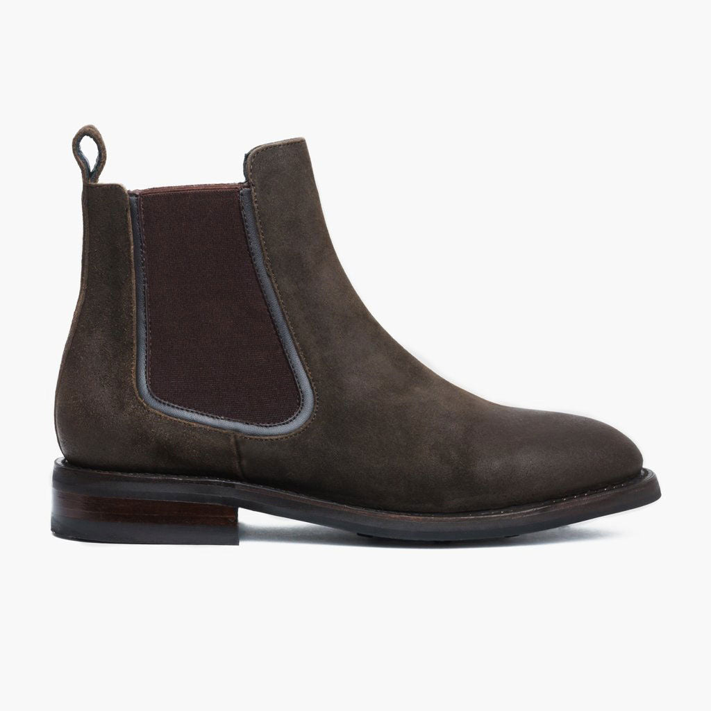 Thursday Boots Duke Dark Olive Suede - Click Image to Close