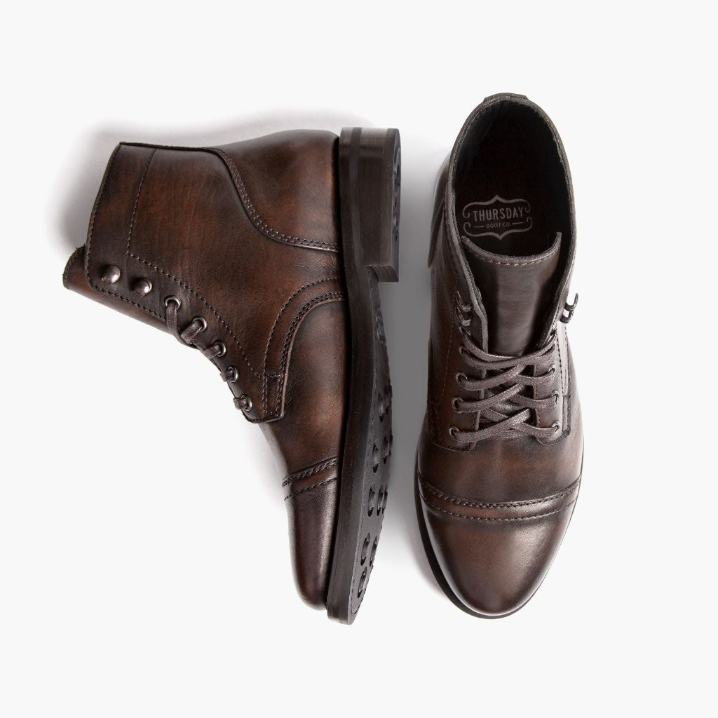 Thursday Boots Captain Black Coffee - Click Image to Close